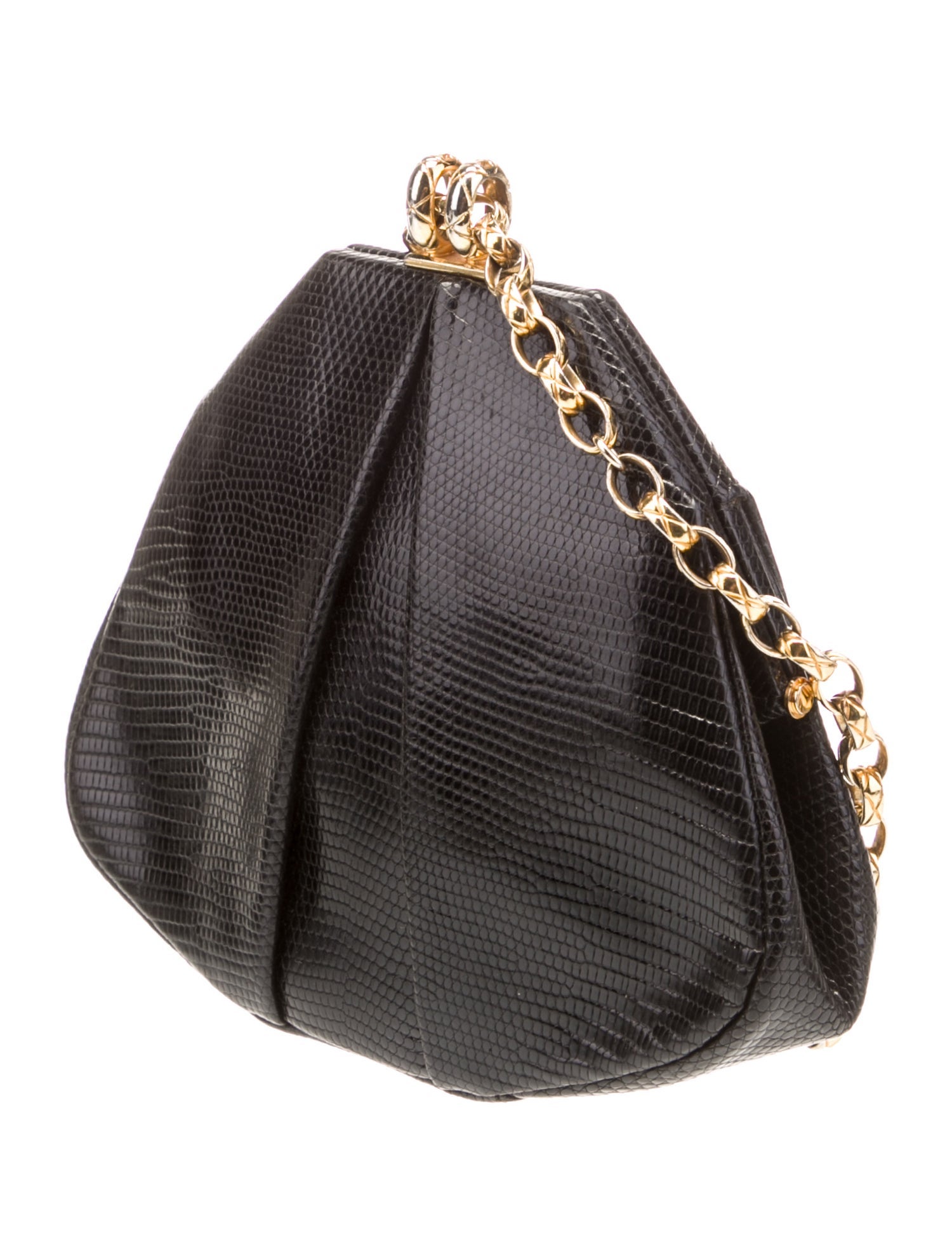 Chanel Vintage Lizard Evening Bag